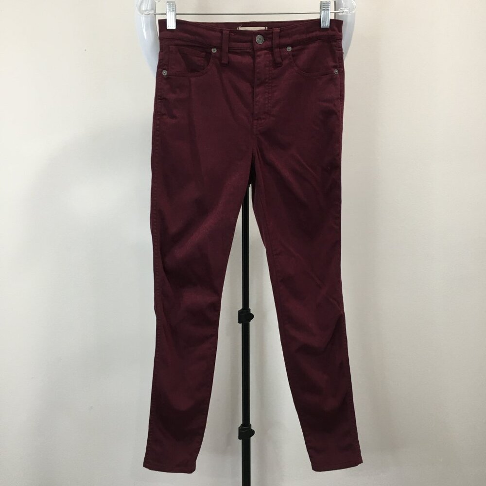MADEWELL Berry 5 Pocket Logo Hardware 10" High Rise Skinny Jeans